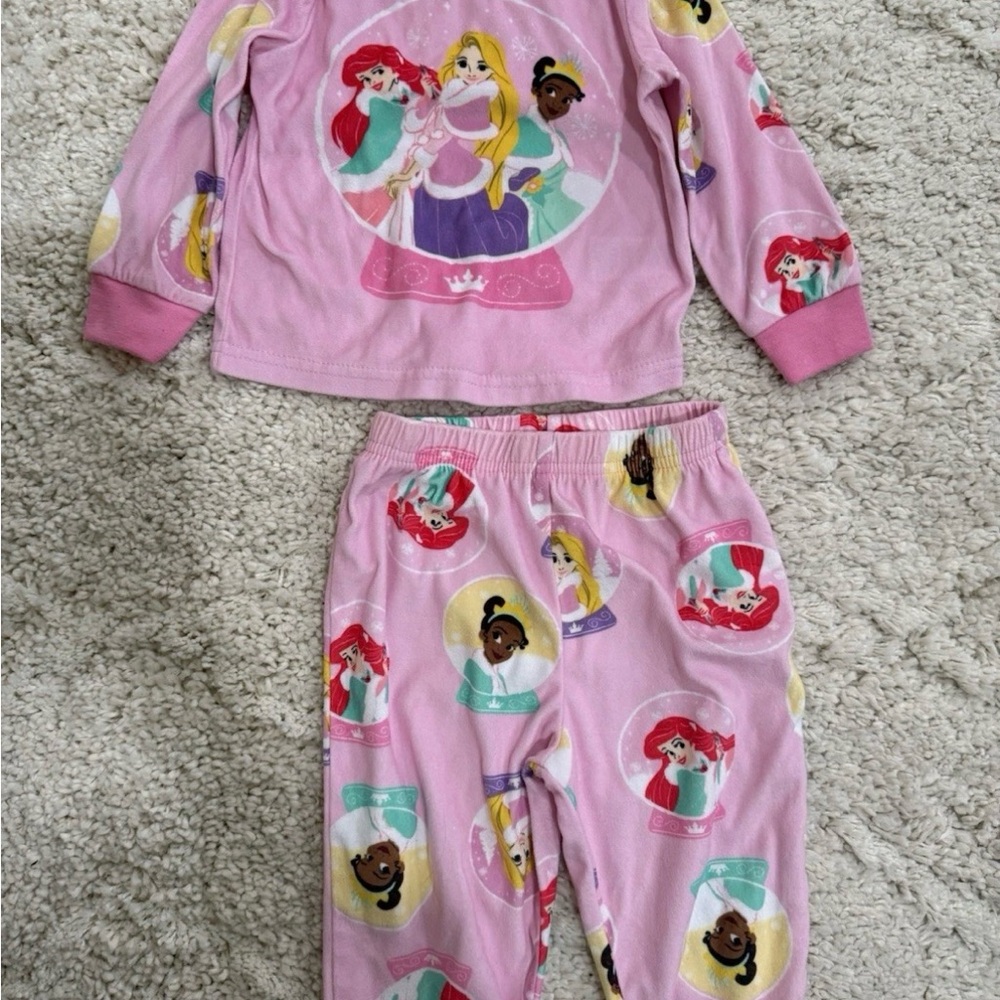 Disney Princess Pink Pajama Set for Kids